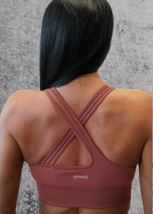 Gym92 Infinity Sculpt Sports Bra - Peach Pink