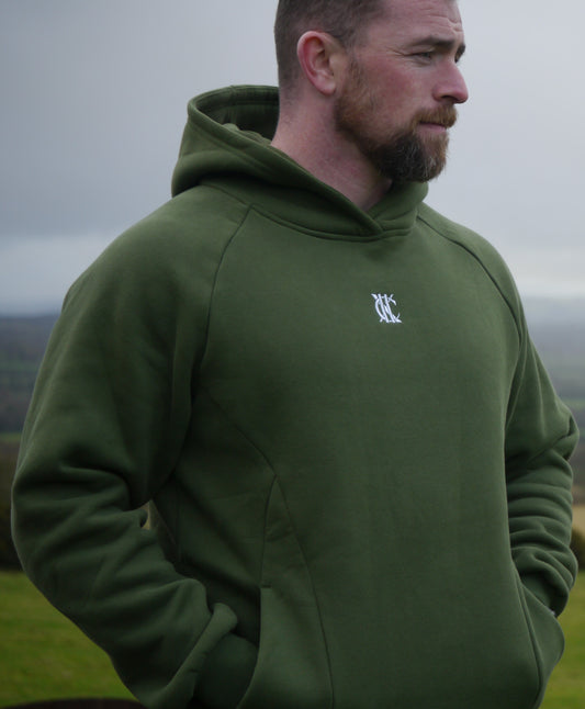 Fierce Flex Hoodie-Khaki Green