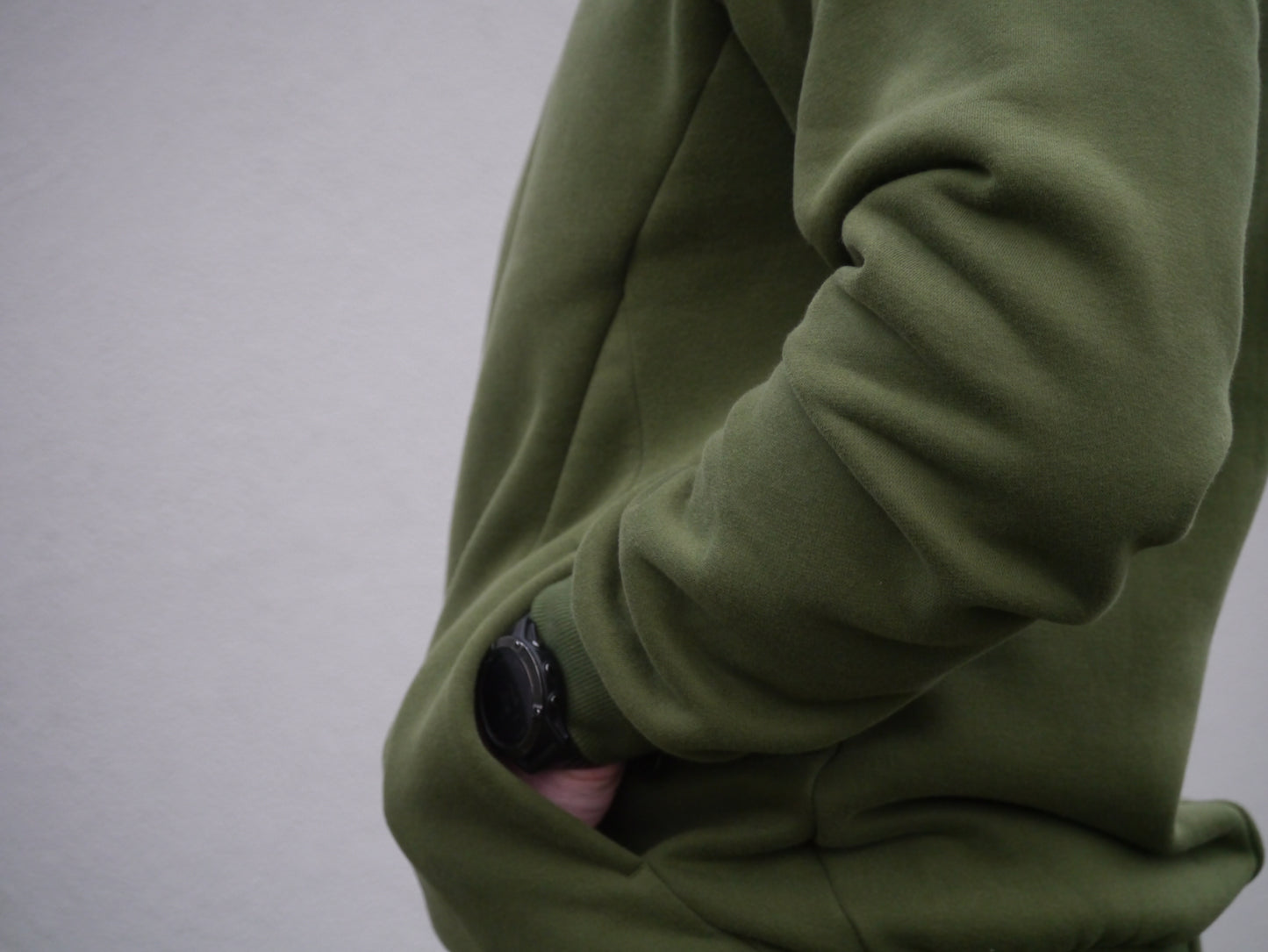 Fierce Flex Hoodie-Khaki Green
