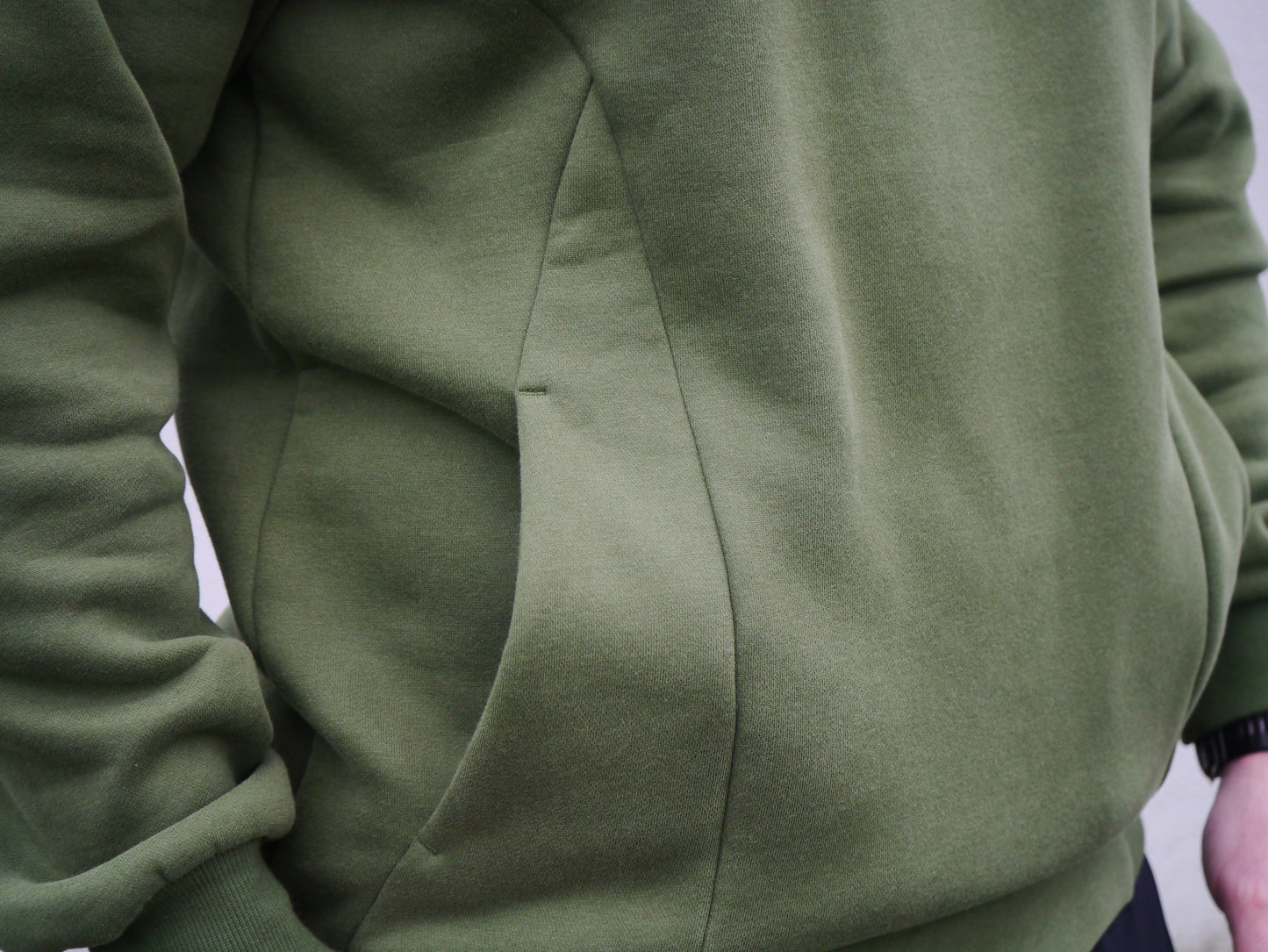 Fierce Flex Hoodie-Khaki Green