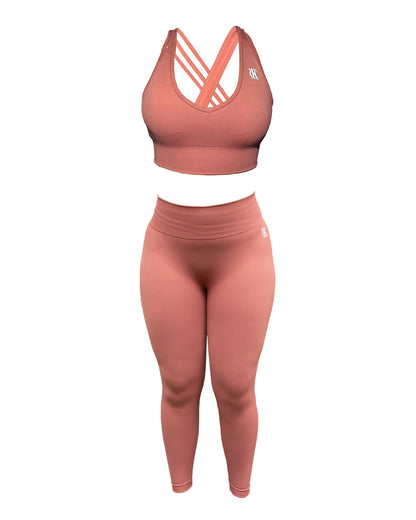 Gym92 Infinity Sculpt Sports Bra - Peach Pink